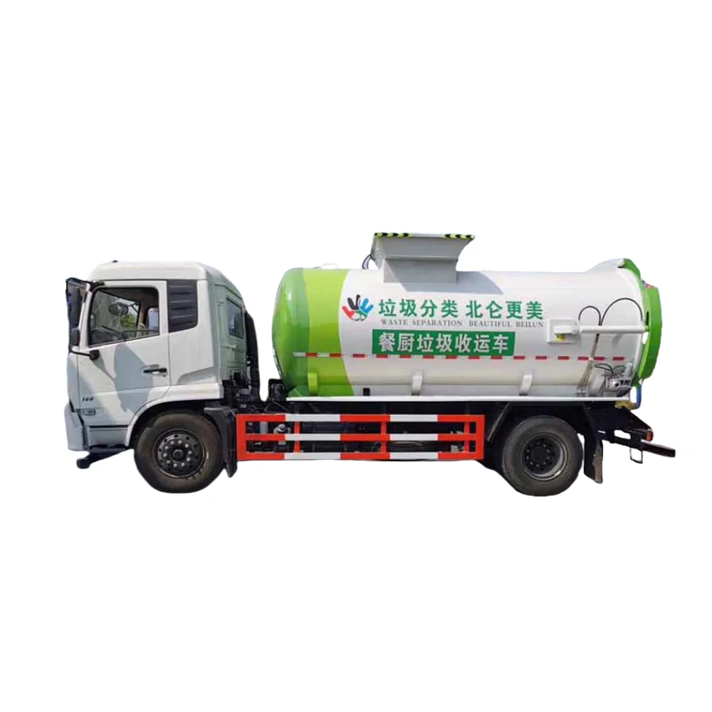 Dongfeng Tianjin 8 cubic meters tank capacity kitchen garbage truck