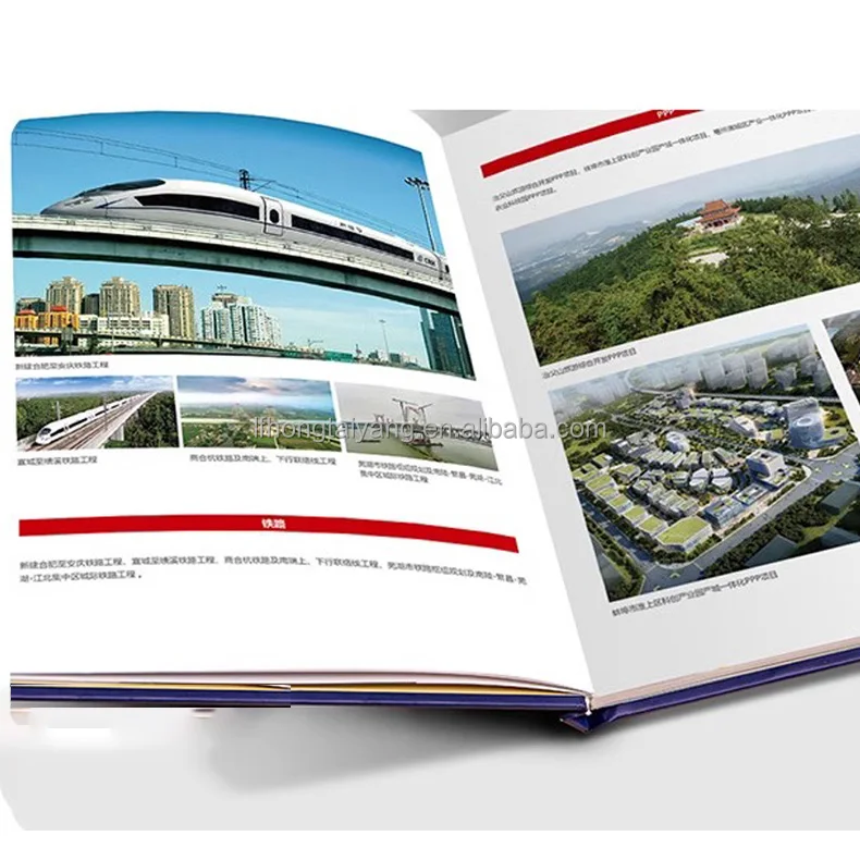 Custom Printed Saddle Stitch Book With Hard Cover Digital Screen Printing Kraft Paper Coated Paper Duplex Board Perfect Binding