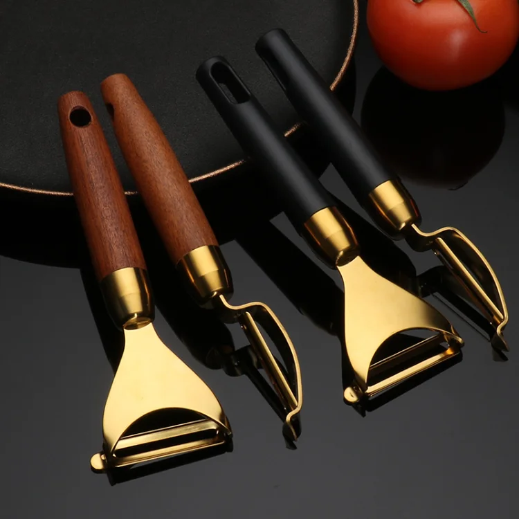 304 Stainless Steel Multi-purpose Melon Planer Peeler Fruit Triangle Push Grater Carving Peeling Knife
