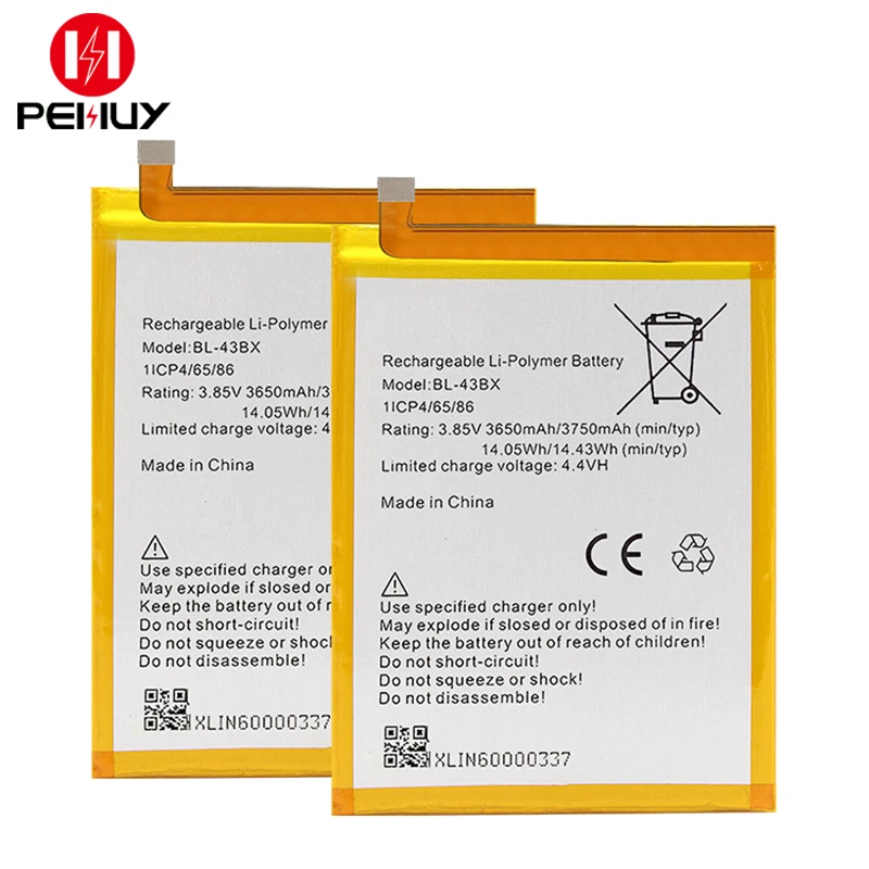 New replacement Battery BL-43BX 3750mAh Battery for infinix Note5