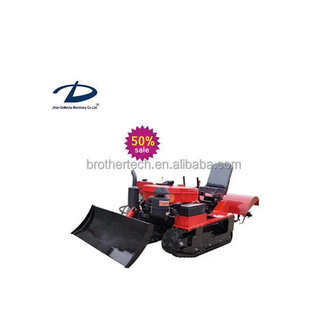 2021 multifunctional portable small cultivation track cultivated field rotary tiller for sale