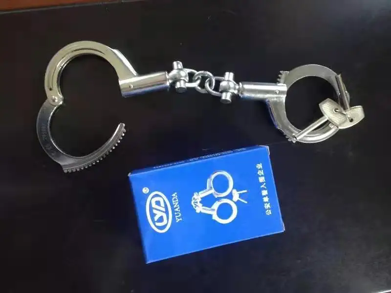 
High quality Durable New Standard Metal Handcuffs Police Handcuff Carbon Steel Handcuffs For Sale 