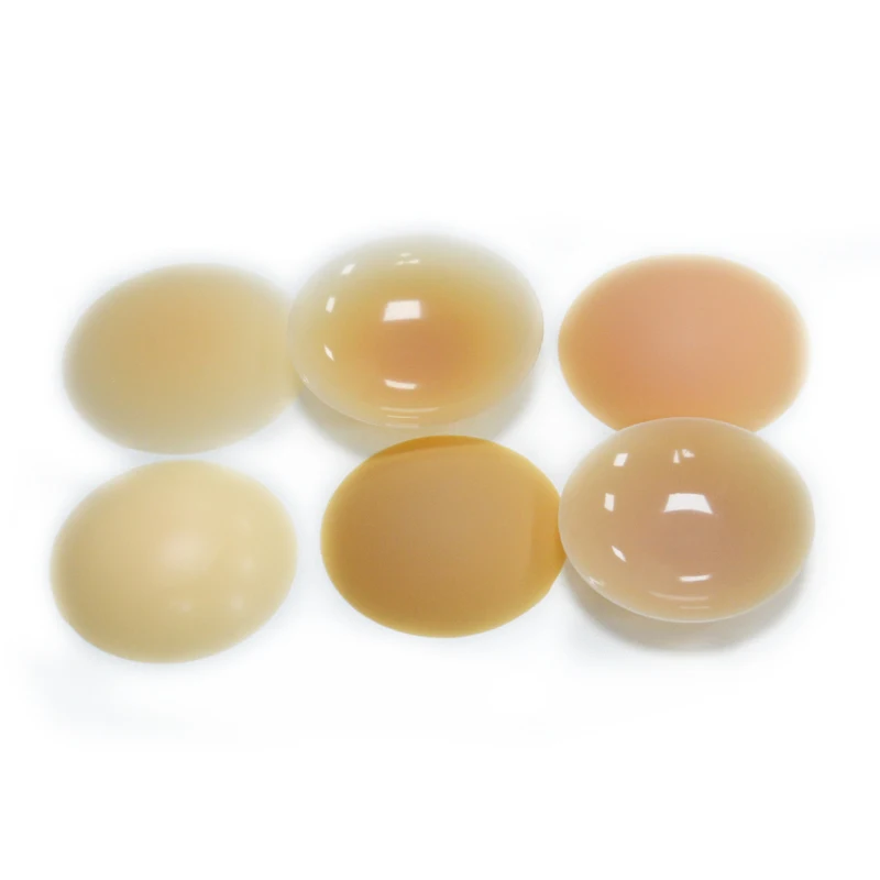 Breast Stickers Concealer Padded Pasties Sticky Reusable Non Adhesive No Glue Cover Silicone Nipple Bra