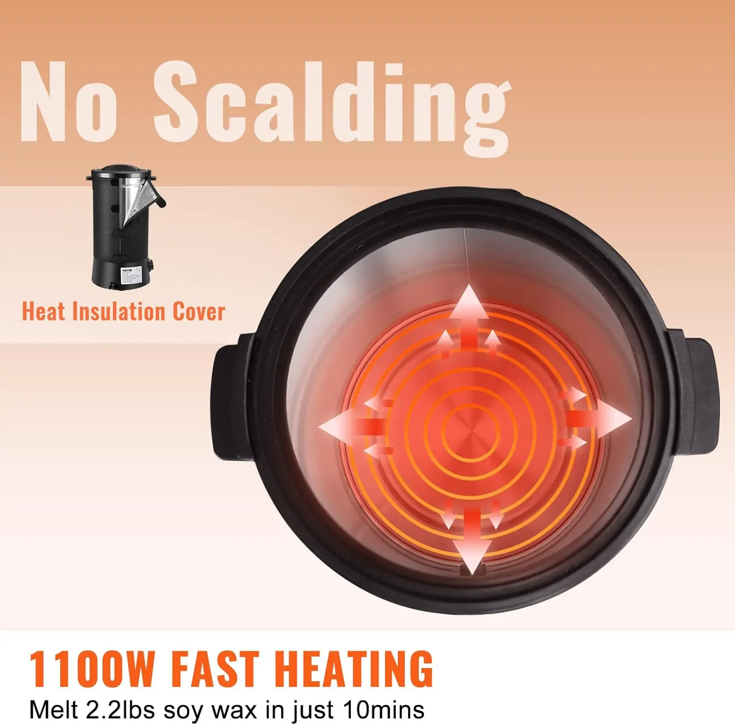 Electric Wax Melting Pot Fast Melting Candle Maker Wax Melter for Candle Making