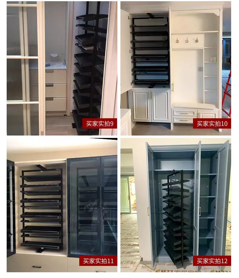 Aluminum High Quality Rotating Shoes Racks Display 180 Degrees Shoes  Organizer Storage
