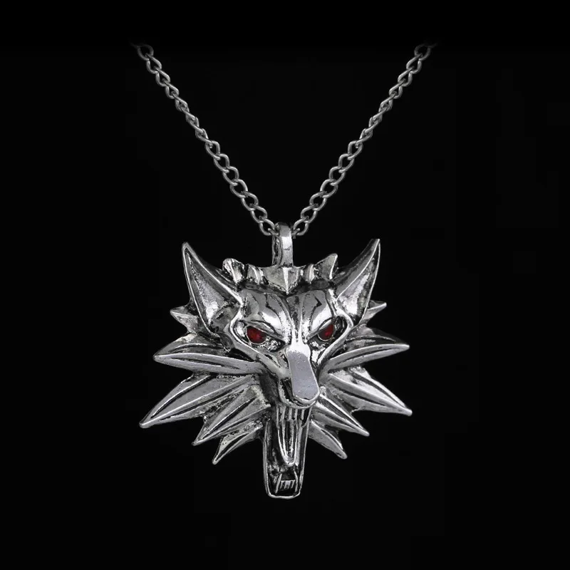 Лидер продаж на Amazon, мужское ожерелье с волком Ведьмака 3 дикой охоты