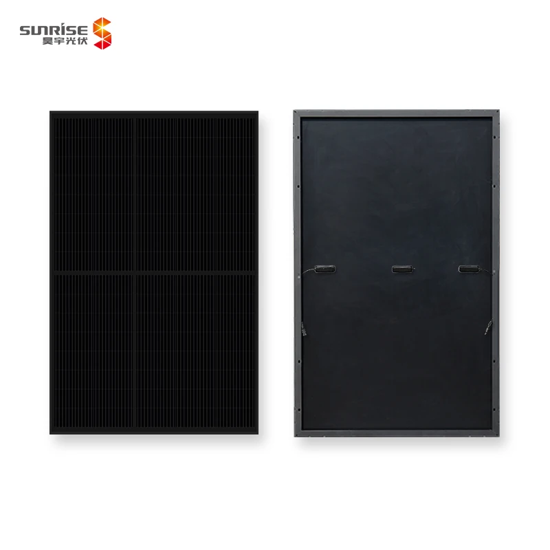 China Solar Panel 12BB Half Cut Half Cut Monocrystalline Module High Power 370w 375w 380w 385w black 1500v solar panel