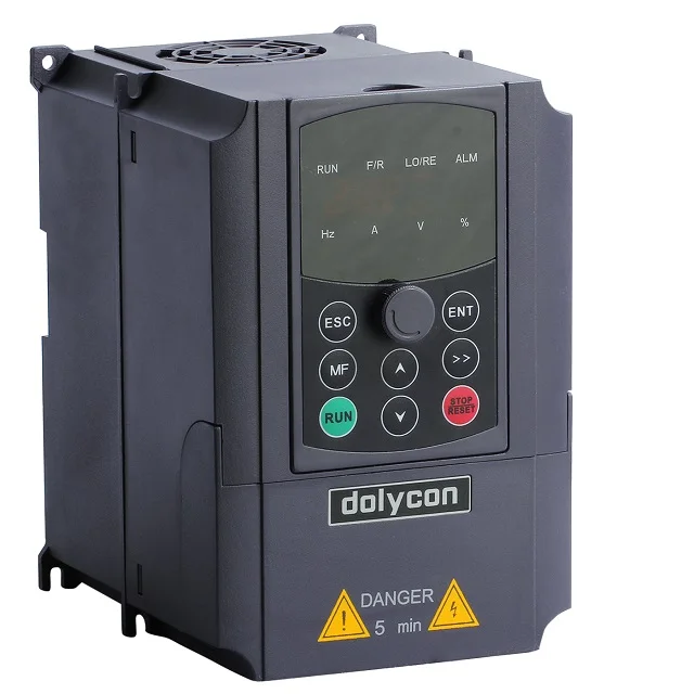 dolycon high quality CT100 220v 1 phase or 380v 3 phase inverter 0.75kw 1.5kw 2.2kw 4kw 5kw vfd to 1000kw variador de frecuencia