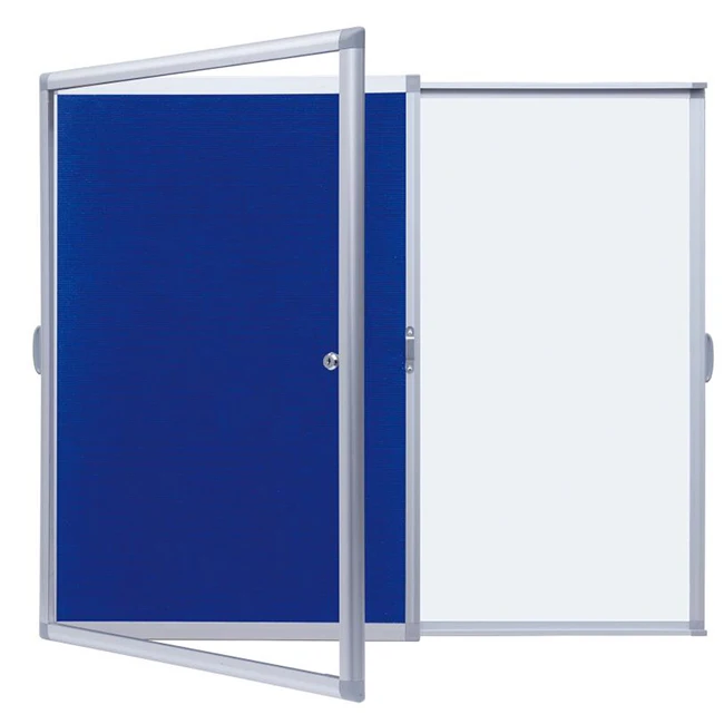 lockable notice board school cork board stairway pin board