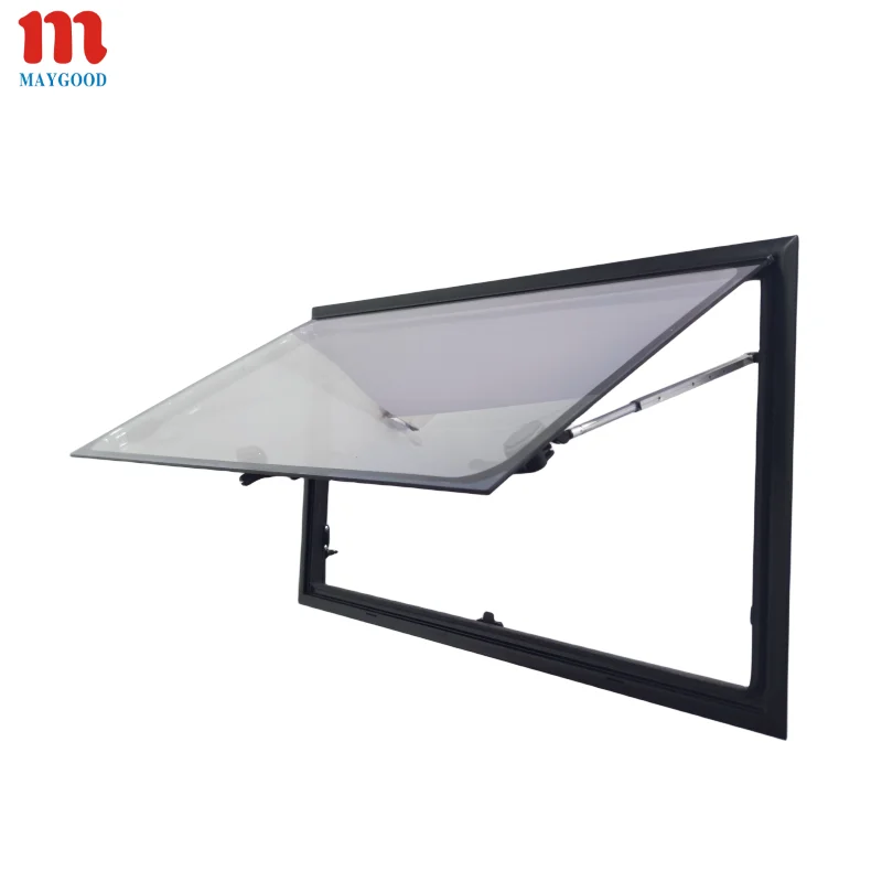High quality RV Window Right Angle Side Window with Aluminum frame Double glazed anti-UV acrylic glass with China Factory