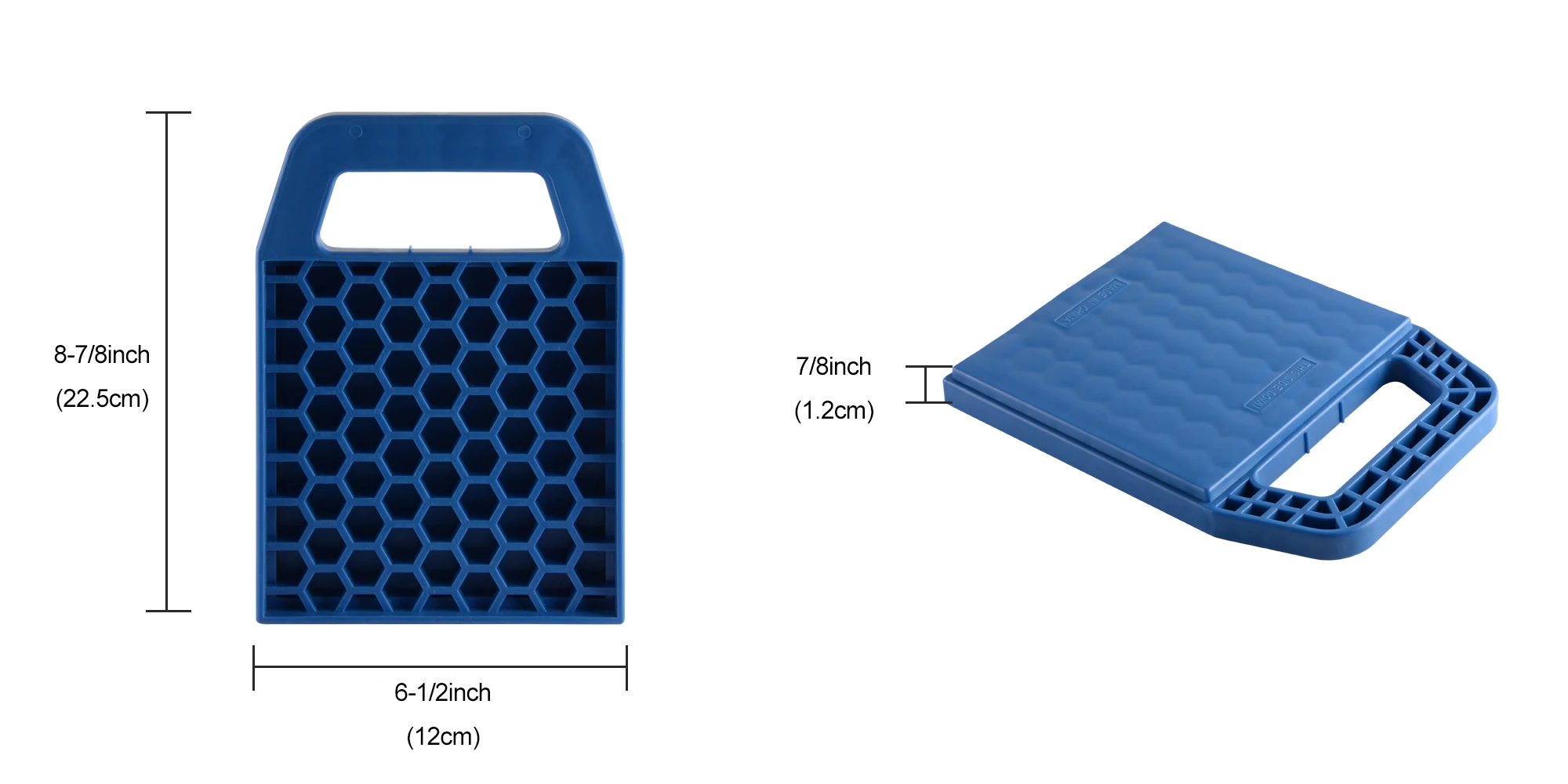 4 Pack Blue RV Stabilizer Jack Pad, Caravan Accessories RV Leveling Blocks for Trailer Vehicle Auto Car Wheel/Tires