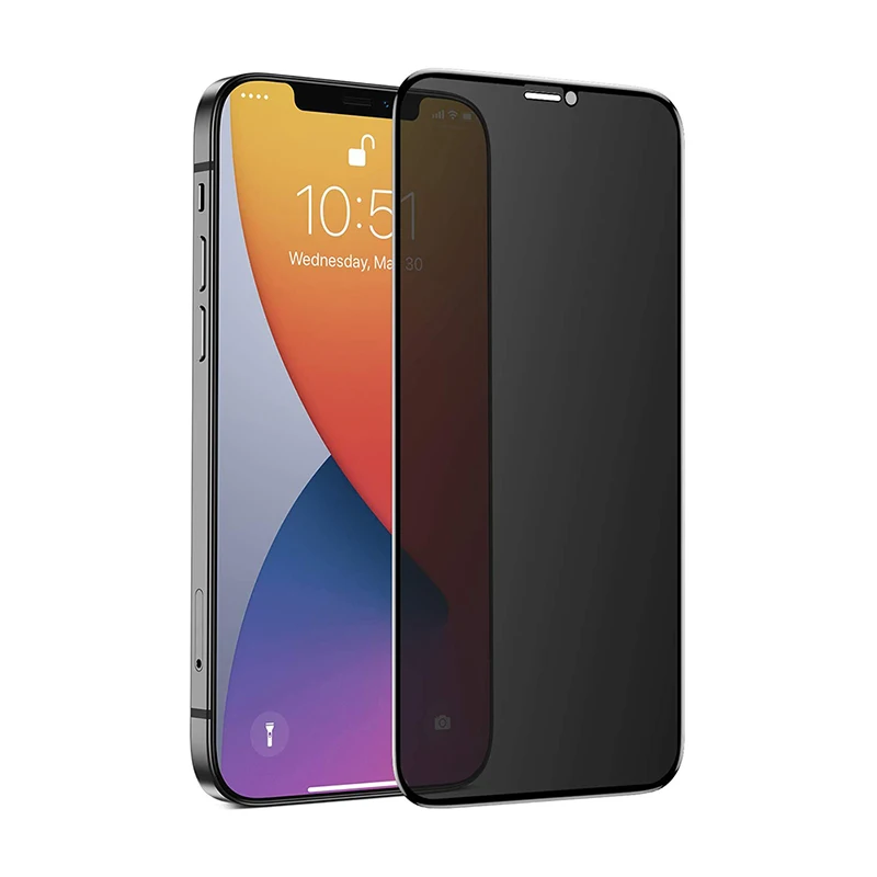Anti-Spy Screen Protector For iPhone 13 12 11 Pro MAX Tempered Glass For iPhone XS MAX XR 7 8 Plus 13 Pro mini Privacy Film