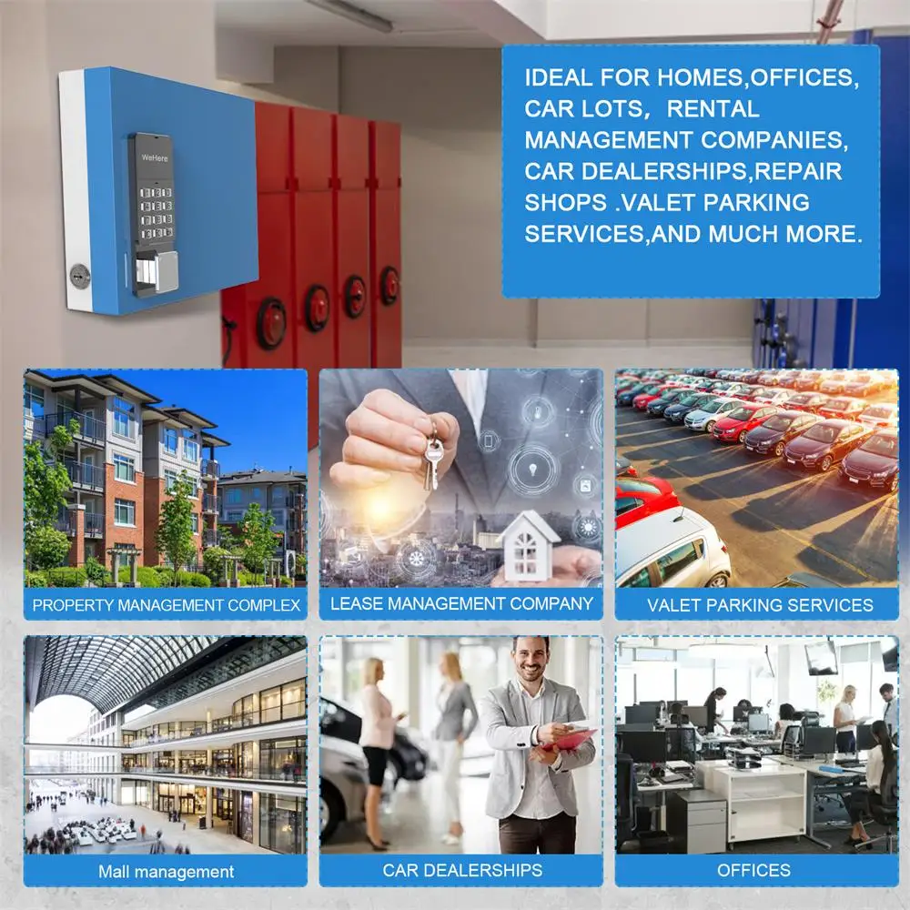 New Upgraded Steel Digital Key Safe Box Outdoor Hanging Lock Box for Keys Safety Box Key