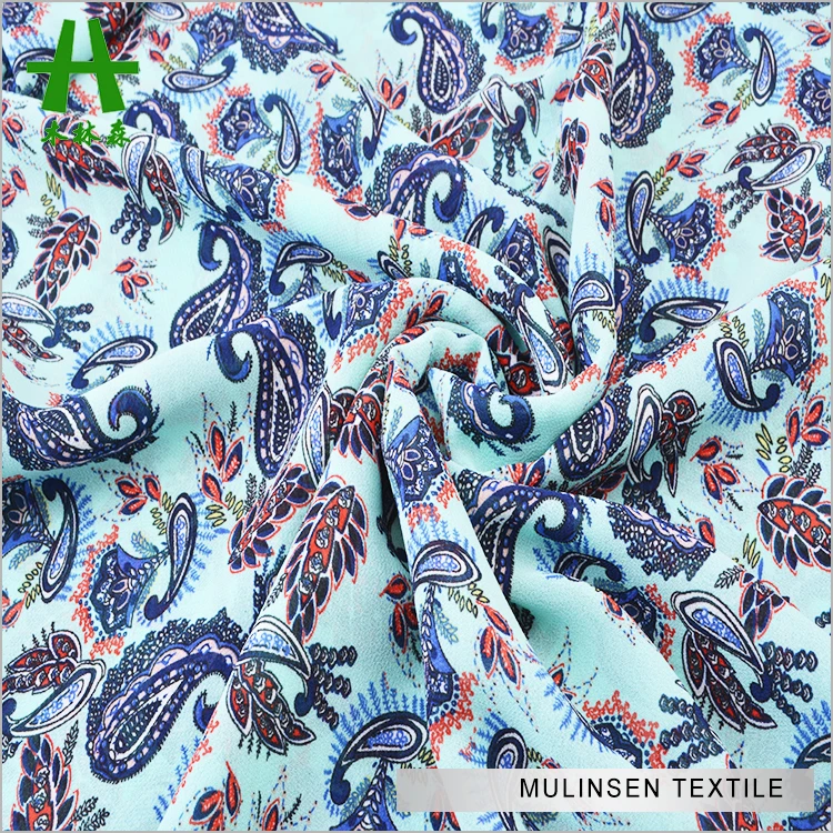 
 Mulinsen Textile 100%Woven Polyester 75D Chiffon for Woman Summer Dress Fabric  