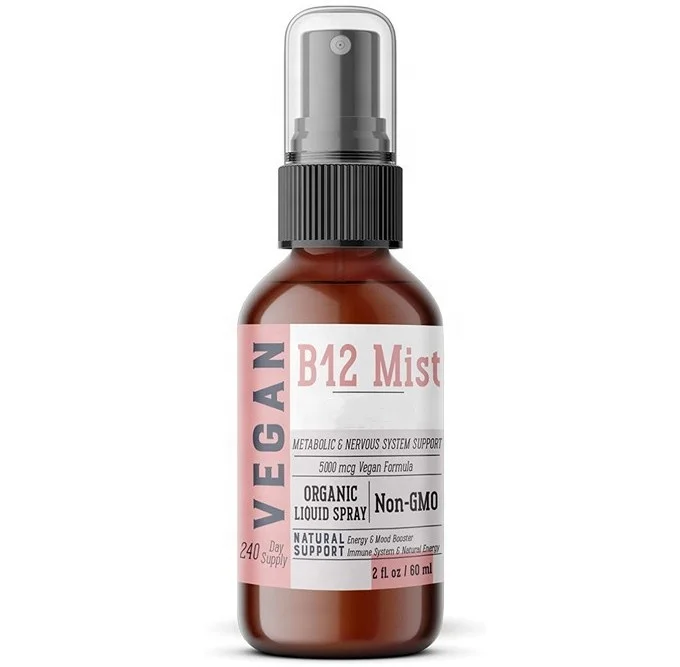 OEM Vitamin B12 Spray Supplement Vegan Boosts Energy and Mood 60ML