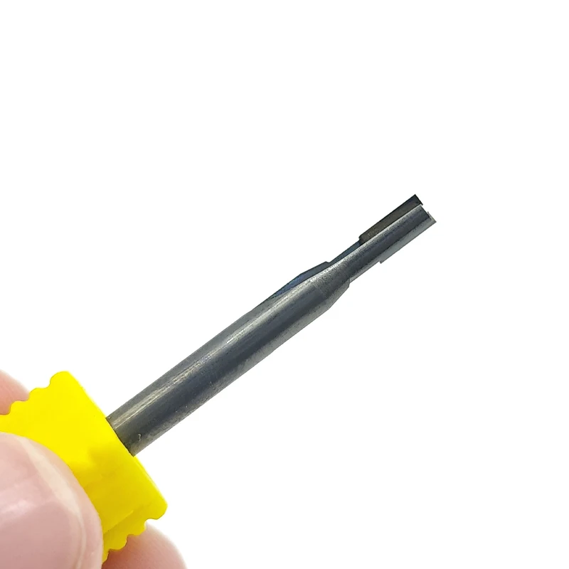 Diamond PCD double-edge end milling cutter for copper aluminum graphite carbon fiber