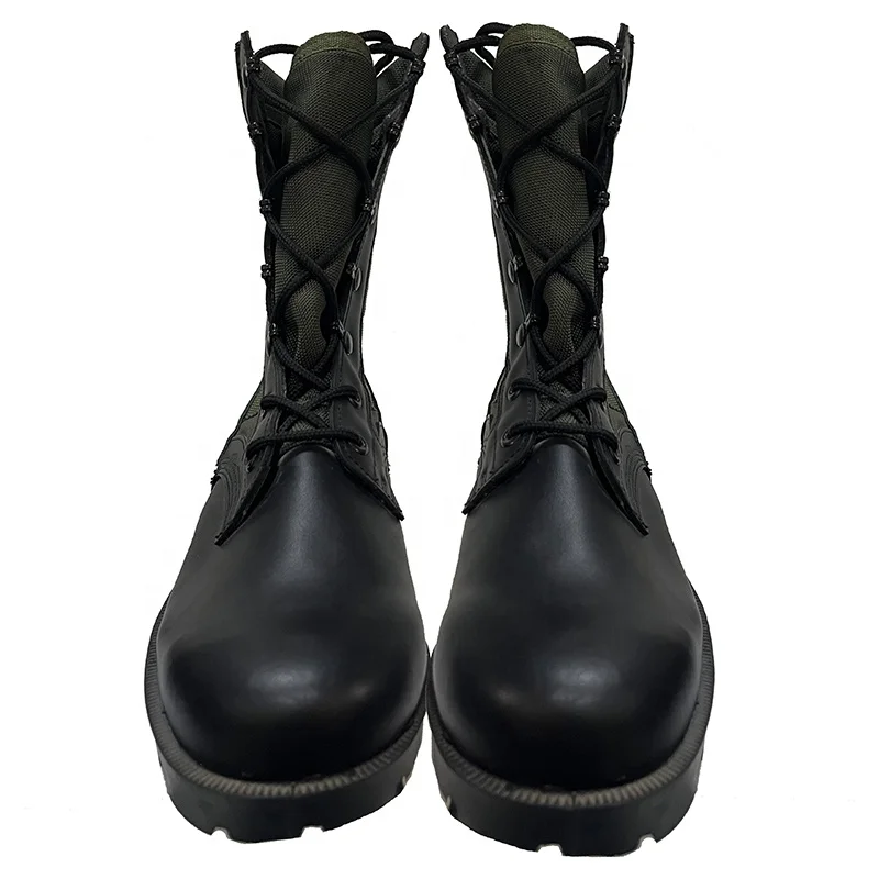 Round Toe Leather Lining Suede Cowhide Tactical Shoes Lightweight All Season Wear Leather Boots
