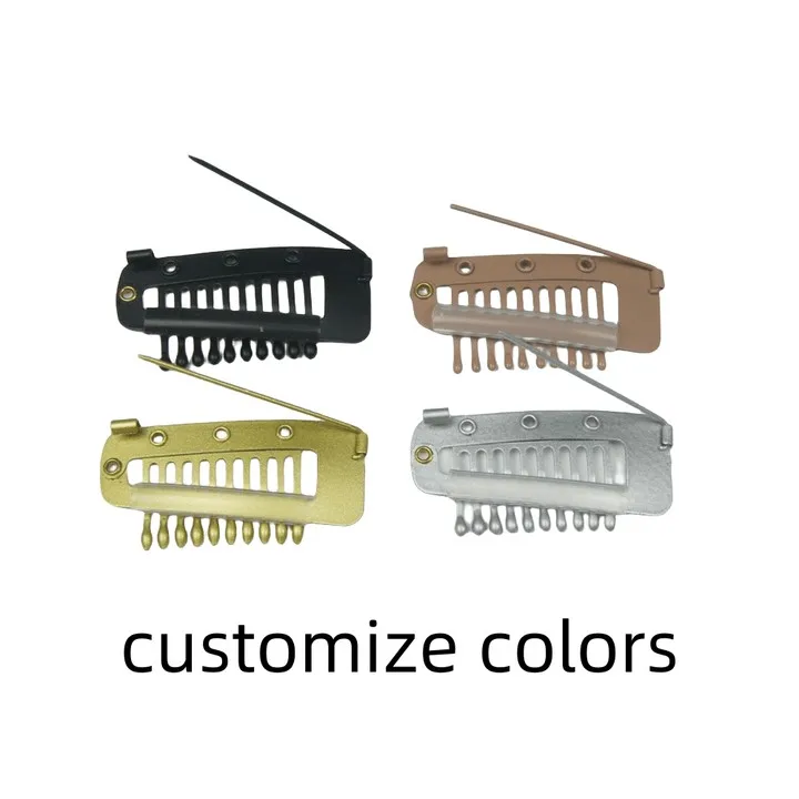 chunni grip clips Snap Clips with safety Pin For Weft Hair Extensions
