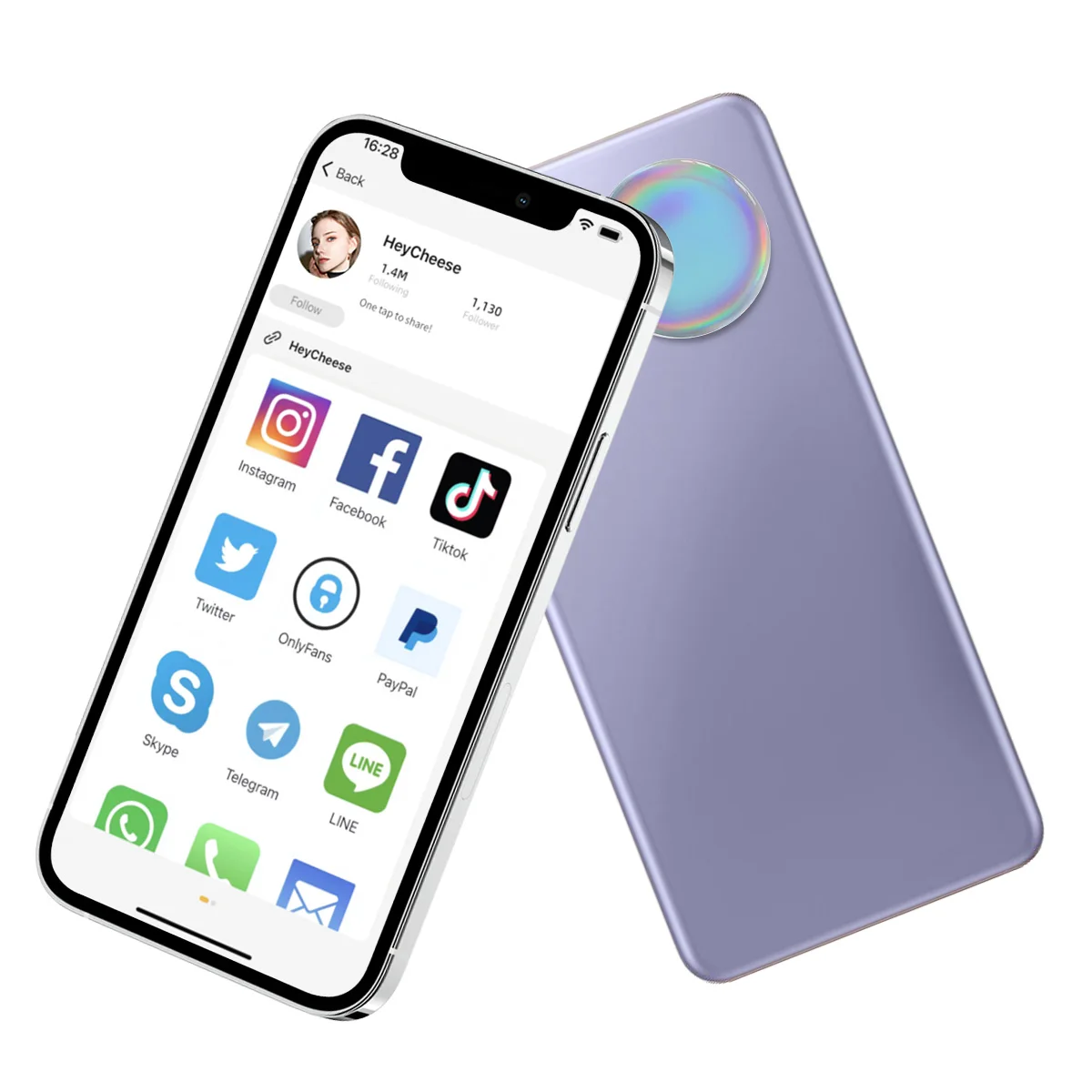 Best Price Customized NFC Epoxy Sticker Tag on the phone back with free app heycheese
