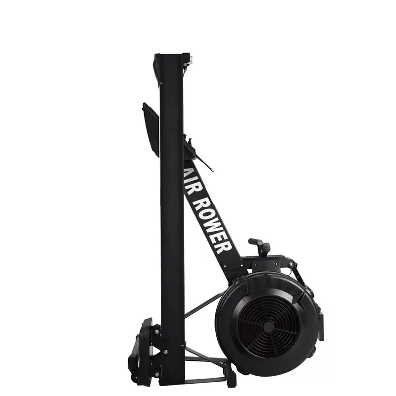 Gym Fitness Equipment Air Rower Machine With LCD Monitor Foldable Machine Exercise Air Rowing Machine