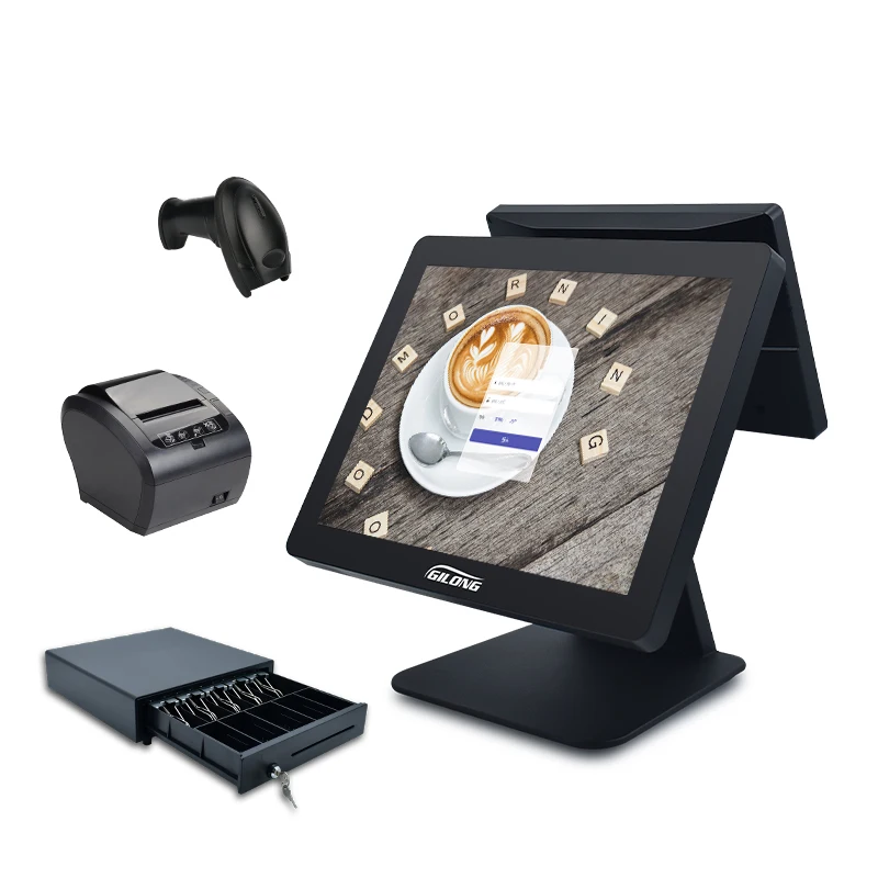 Core I5  CPU Capacitive Touch Cash Register System Windows Based Touch POS