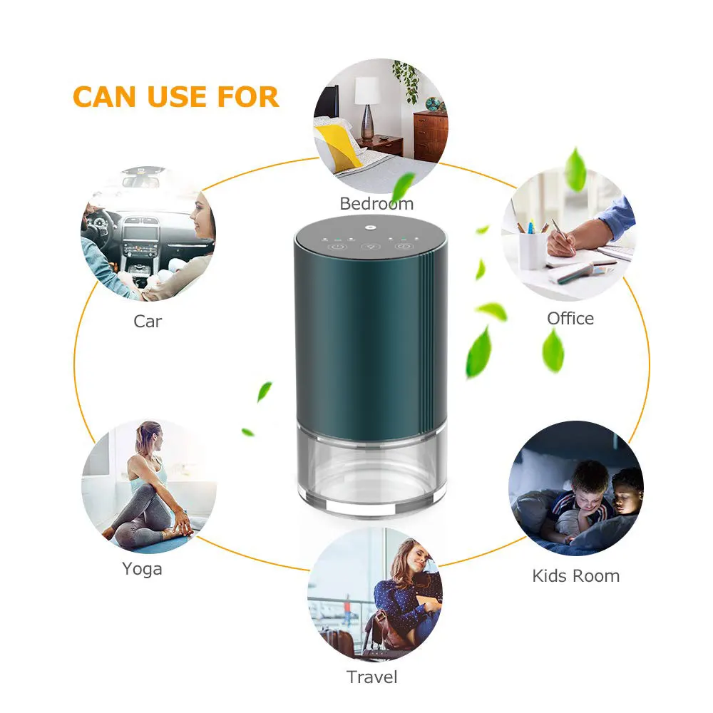Combines design and function to deliver a unique diffusing experience waterless essential oil diffuser