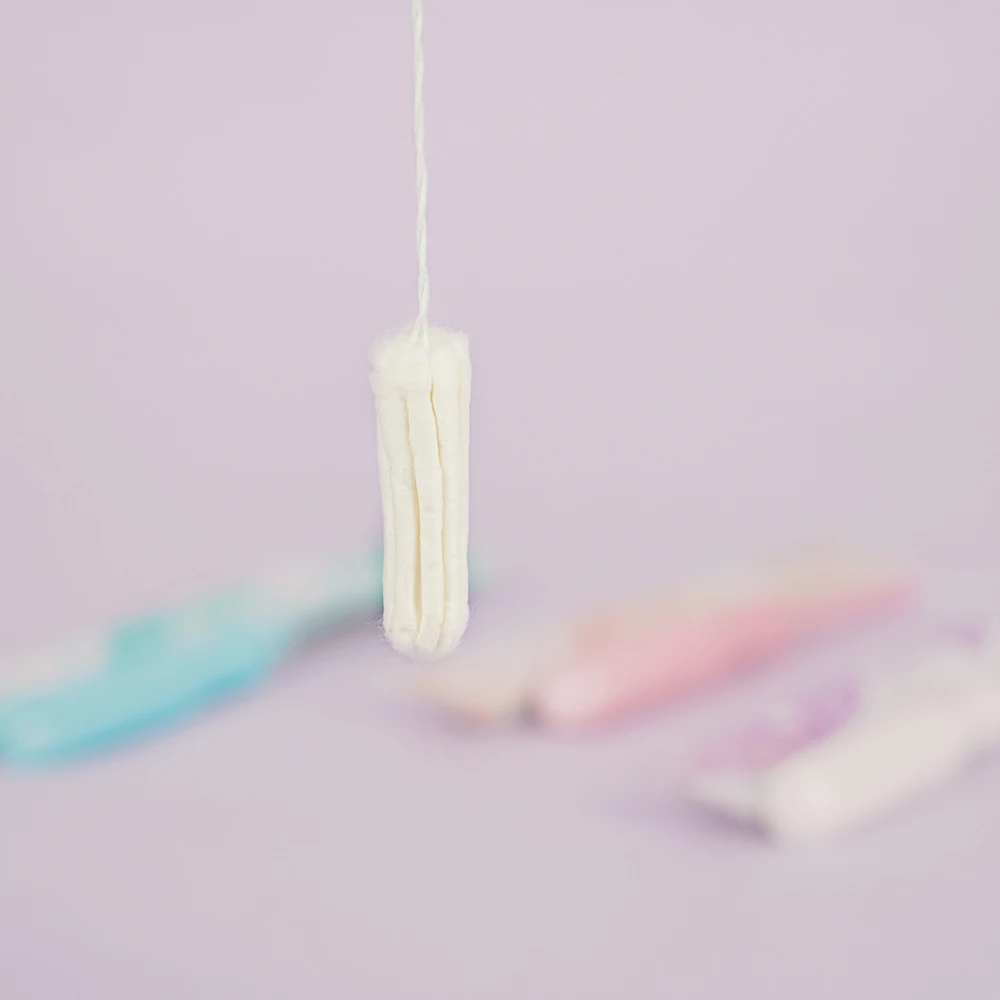 natural OEM disposable organic cotton clean point tampons with plastic applicator organic tampons