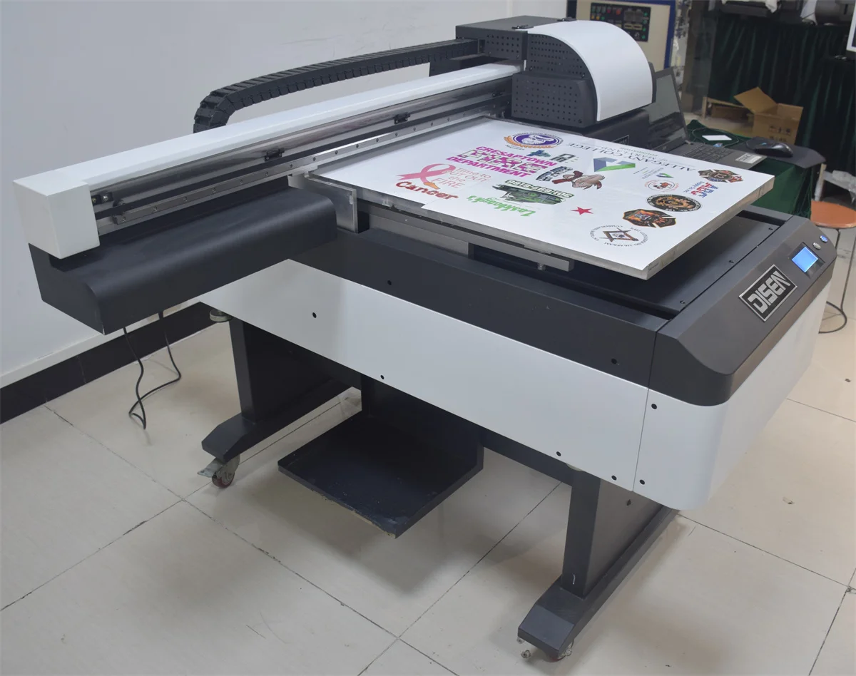 reasonable price small uv flatbed printer printing machine uv led flatbed printer 9060 size desktop flatbed uv printer