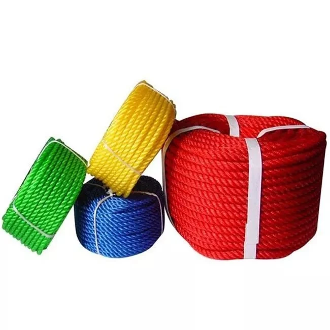 mooring rope   4mm 6mm 8mm 10mm 40mm PP Packaging Rope 3/4 Strand Twisted Rope