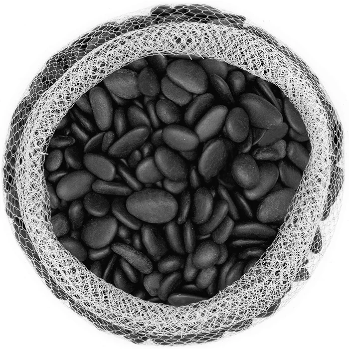 Новые продукты, полированная черная речная камышовая галька