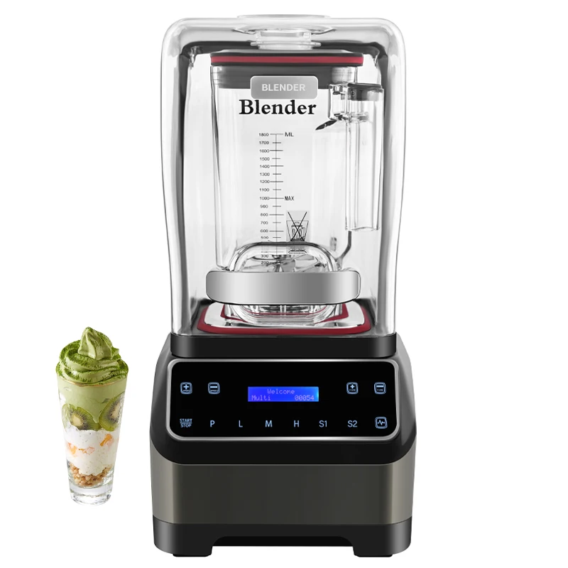New Design Touch Panel Control Total Crushing Technology for Smoothies Ice and Frozen Fruit Not Easy to Burnt Commercial Blender