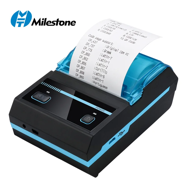 MHT-P5801 New arrival mini 58mm blue tooth handheld thermal receipt printer thermal mini pos receipt printer