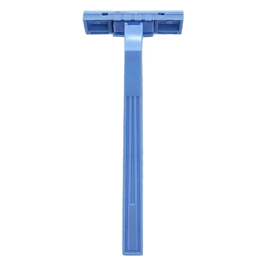 Twin blade stainless steel shaving razor for man