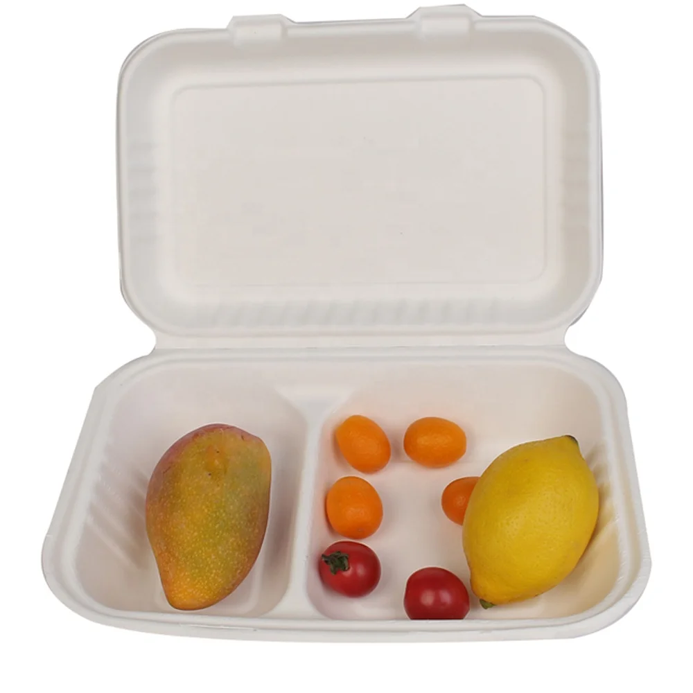 H-96-2 GreenPacking Eco Pulp Paper Sugarcane Pulp Packaging Food Box