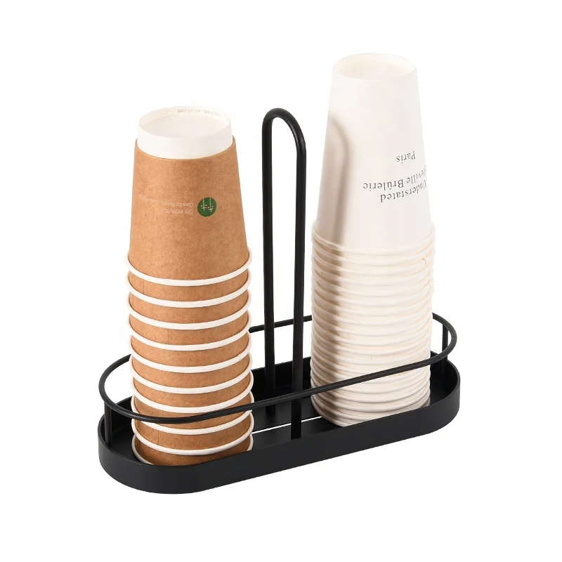 Tabletop Paper Cup holder home drinking machine bar milk tea coffee shop disposable cup take cup device shelf