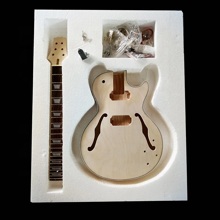Профессиональный комплект для изготовления необработанной электроакустической бас-гитары «сделай сам»