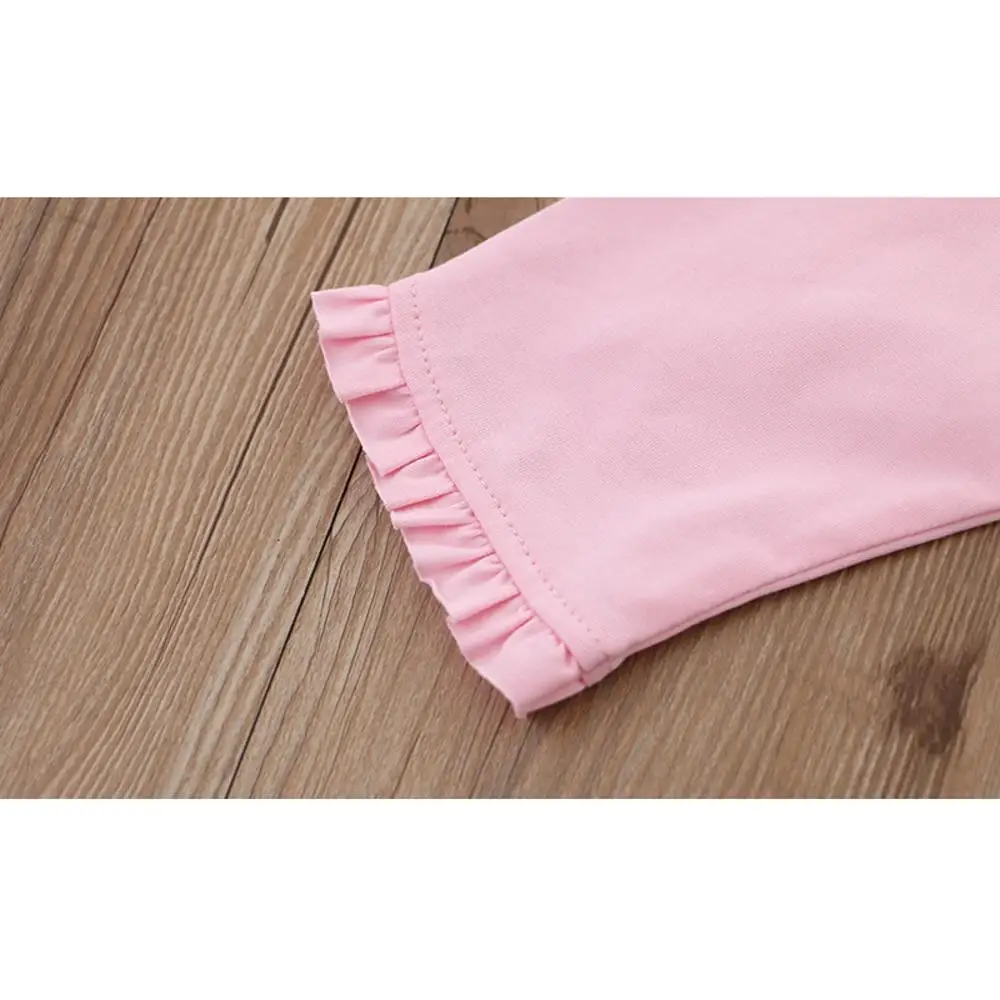 2024 Newest Kids Girls Tights Leggings White Pink Light Blue Dark Blue Ruffle Comfortable Stretch