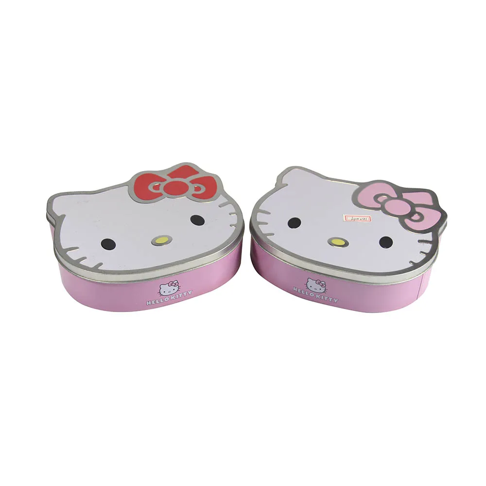 Direct Sell Cheap Kitty Cat Shape Metal Box  Metal Tins Candy Metal Boxes Cookie Snack Boxes For Sale