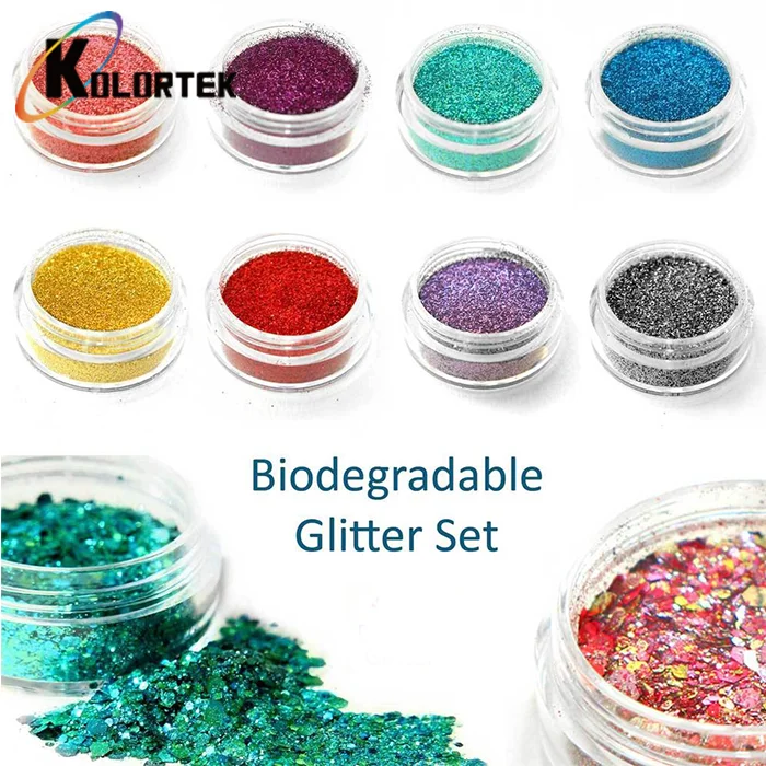 Kolortek Hot Selling Bio Glitter Cosmetic Grade Biodegradable Glitters