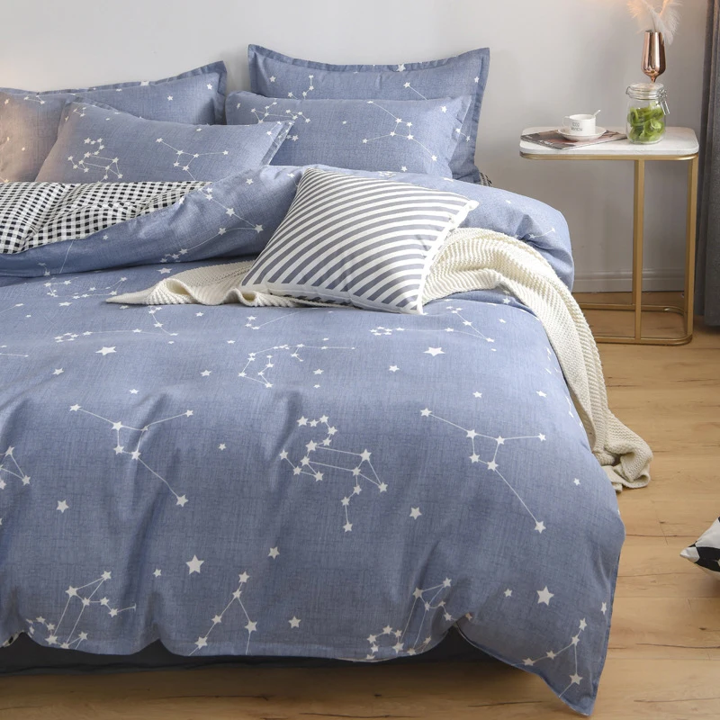 Wholesale Amazon Nice Price Hot Optional Quilt Bedding Set 100% Cotton Bedsheets Canadian Bedsheet