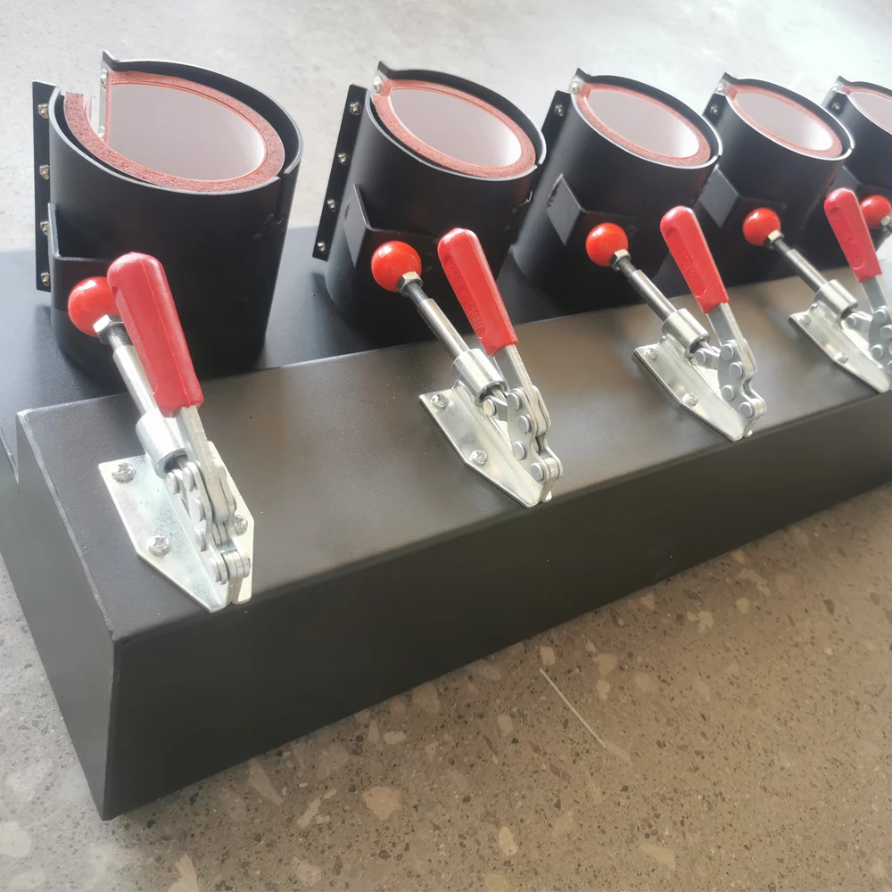 New 5 Control Boxes 5 in 1 Mug Heat Press Machine Digital Mug Printing Machine with Cutter and Tape Dispenser