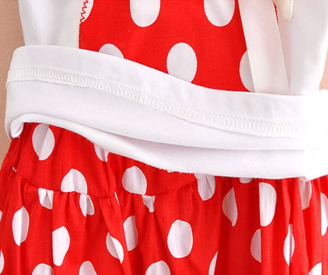 Girls Lovely Style Cartoon Fly Sleeve Top Polka Dot Mesh Skirt Summer Set