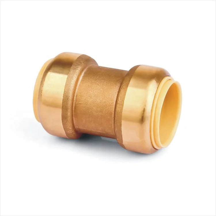leadfree brass straight push fitting copper push connector coupling