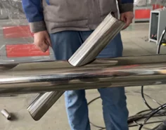 Steel pipe cut arc hole  Plasma cutting machine for Square and round Tube H-Shaped cut arc hole plasma cutter