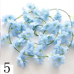 FV-002 оптовая продажа свадебных и цветочным декором с блестками; Выходное платье Сакура гирлянды искусственное Цветущее