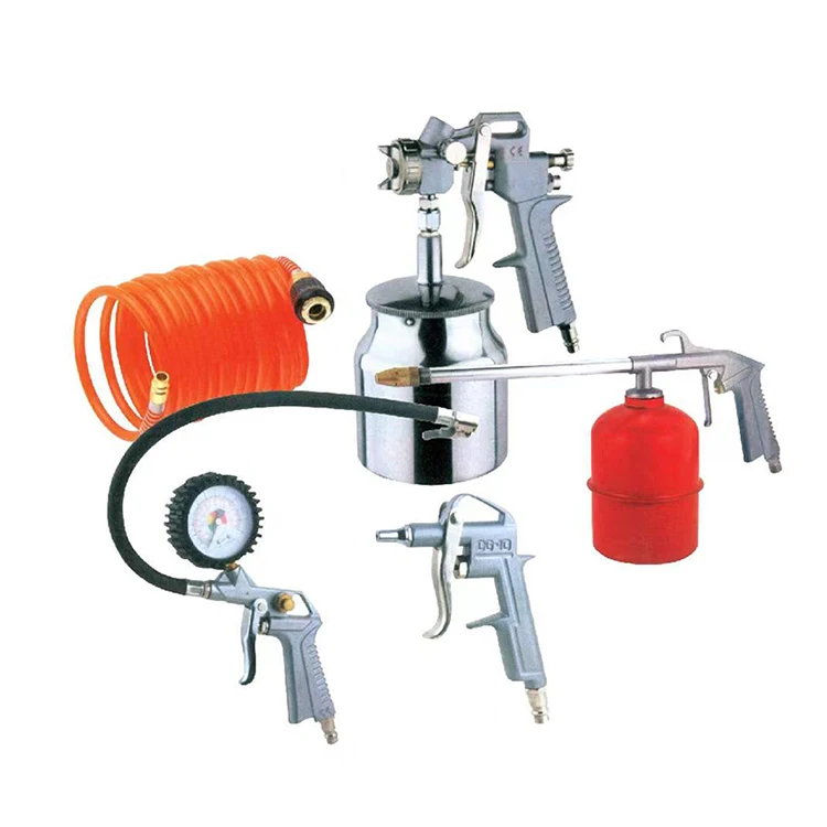 Hotselling Industry Pneumatic 160-250ml/min 5pcs Air Tools KIT high pressure spray gun set