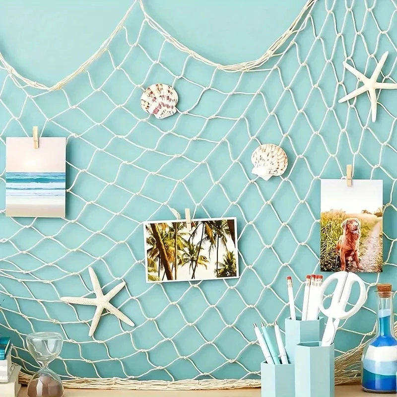 Custom High Quality Handcrafted Mediterranean Style Decorative Net Wall Hanging And Nautical Decor