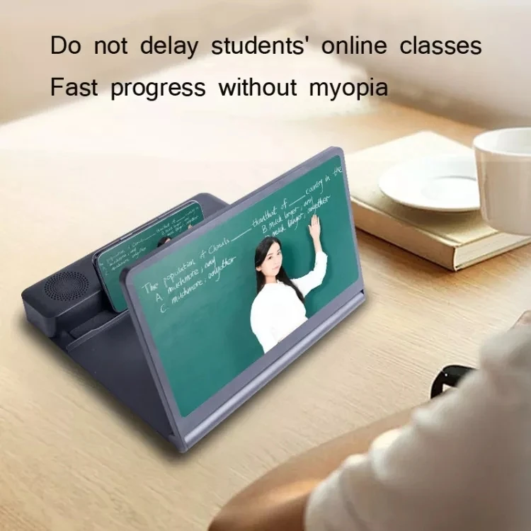 Honatop BT wireless speaker mobile phone screen amplifier 12 inch mobile phone amplifier desktop stand 3D stand