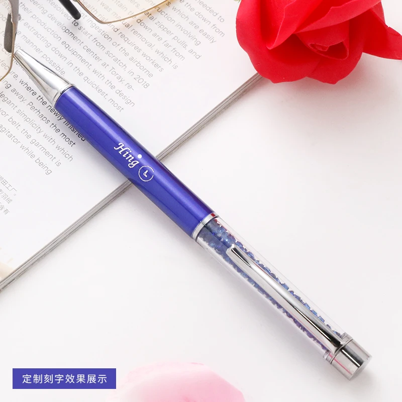 2023 New Design Metal Crystal Fat Ballpoint Pen with Custom Logo Hotsales Writing Pen Ballpoint for Gift