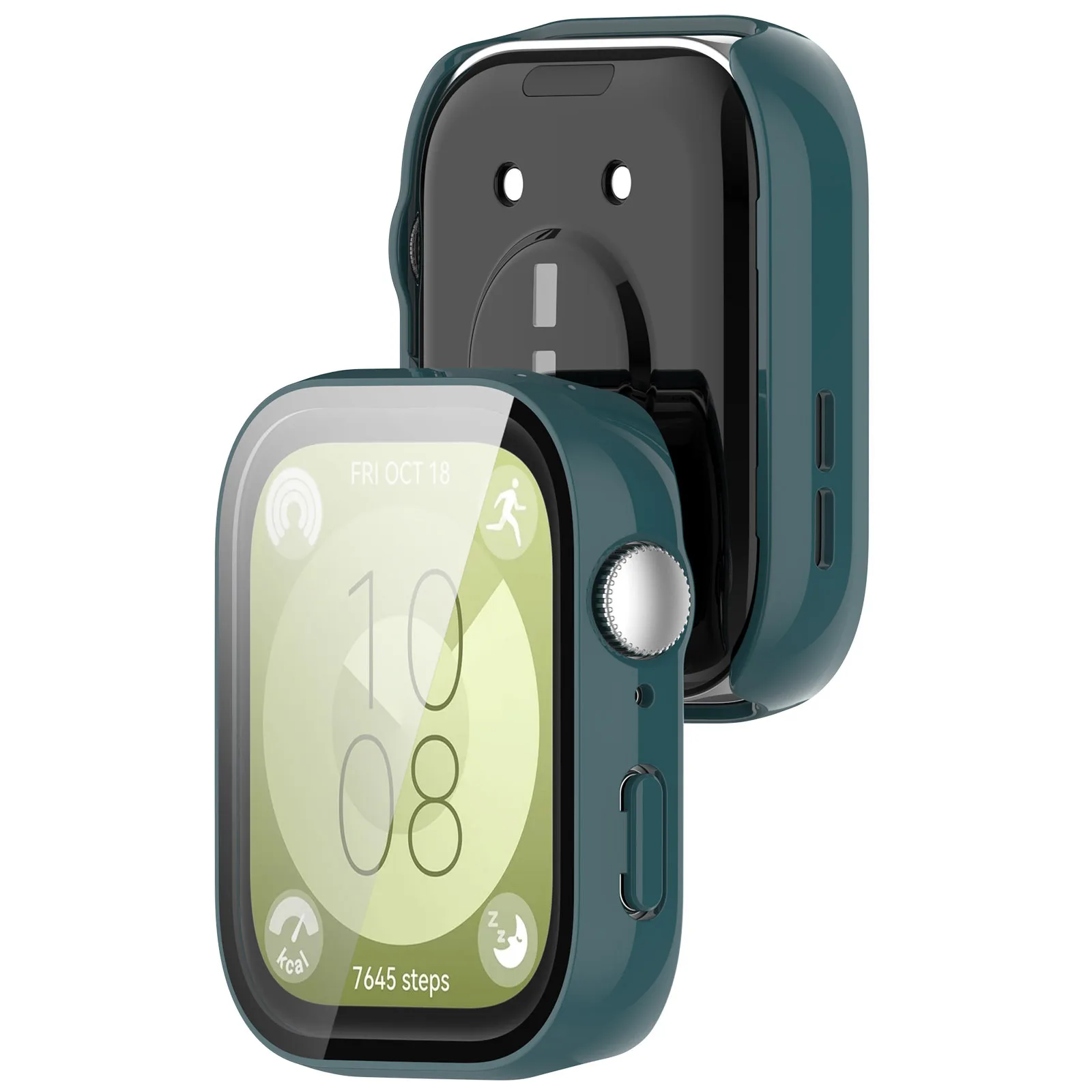 Hard PC Watch Case For HUAWEI Watch Fit3 Tempered Glass Screen Protector Cover